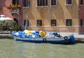 Laundry Boat on the Grand canal Royalty Free Stock Photo