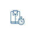 Laundry,cleaning cloths,express cleaning line icon concept. Laundry,cleaning cloths,express cleaning flat vector symbol