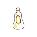 Laundry and cleaning isolated chemical detergent bottle, vector Royalty Free Stock Photo