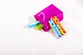 Laundry clips Royalty Free Stock Photo