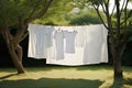 Laundry clothes line dry clean Royalty Free Stock Photo