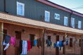 Laundry day in the Lota pavilions. Chili. Royalty Free Stock Photo