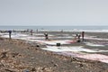 Laundry day, Praia Messia Alves, Sao Tome, Africa Royalty Free Stock Photo