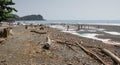 Laundry day, Praia Messia Alves, Sao Tome, Africa Royalty Free Stock Photo