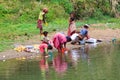 Laundry day in the river