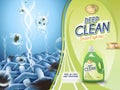 Laundry detergent ads Royalty Free Stock Photo