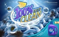 Laundry detergent ads Royalty Free Stock Photo