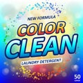 Laundry detergent package ads. Toilet or bathroom tub cleanser design. Washing machine laundry detergent packaging