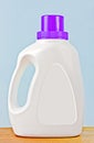 Laundry detergent plastic bottle Royalty Free Stock Photo