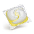 Laundry detergent pod isolated on white Royalty Free Stock Photo