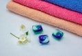 Laundry detergent pods for washing machine Royalty Free Stock Photo