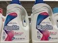 Laundry detergent on a retail store shelf Woolite Royalty Free Stock Photo