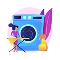 Laundry and dry cleaning abstract concept vector illustration