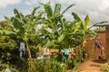 Laundry drying on a line in Jinka, Ethiop