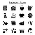 Laundry icon set vector illustration