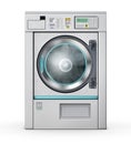 Laundry. industrial washing machine isolated on the white Royalty Free Stock Photo