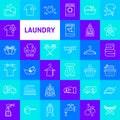 Laundry Line Icons