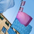 Laundry lines in Venice Royalty Free Stock Photo