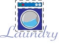 Laundry and logo industrial Royalty Free Stock Photo