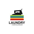 Laundry Logo Template Design Vector Royalty Free Stock Photo