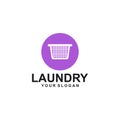 Laundry Logo Template Design Vector Royalty Free Stock Photo