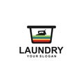 Laundry Logo Template Design Vector Royalty Free Stock Photo