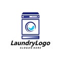 Laundry Logo Template Design Vector, Cleaning Service Logo Concept, Emblem, Concept Design, Creative Symbol, Icon Royalty Free Stock Photo