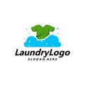 Laundry Logo Template Design Vector, Cleaning Service Logo Concept, Emblem, Concept Design, Creative Symbol, Icon Royalty Free Stock Photo