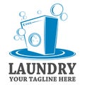 Laundry logo template design