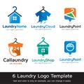 Laundry Logo Template Design Vector