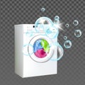 Laundry Machine Home Equipment Wash Clothes Vector