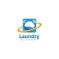 Laundry machine logo. Good for business illustration template design