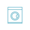 Laundry machine vector icon