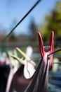 Laundry out to dry Royalty Free Stock Photo