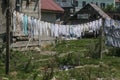 Laundry out to dry