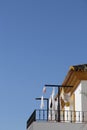 Laundry on roof balcony