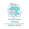 Laundry room cleaning concept icon Royalty Free Stock Photo