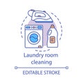 Laundry room cleaning concept icon Royalty Free Stock Photo