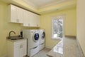 Laundry room in luxury home Royalty Free Stock Photo