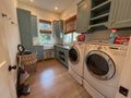 The laundry room in a luxury vacation rental home on Rosemary Beach, Florida along 30A Royalty Free Stock Photo