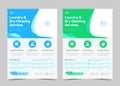 Laundry service flyer template. Creative laundry service poster. Laundry cleaning service leaflet template Royalty Free Stock Photo