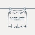 Laundry service logo