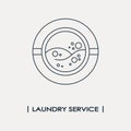 Laundry service logo