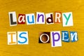 Laundry open washing machine clothes hamper domestic housework cleaning Royalty Free Stock Photo