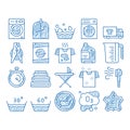 Laundry Service Vector icon hand drawn illustration Royalty Free Stock Photo