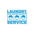 Laundry sign. washhouse logo. washing house icon. vector illustration