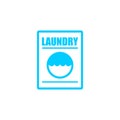 Laundry sign. washhouse logo. washing house icon. vector illustration