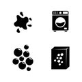 Laundry. Simple Related Vector Icons