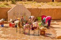 Laundry on the street in Medina Ouarzazate, Morocco Royalty Free Stock Photo