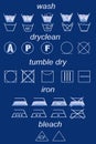laundry symbols Royalty Free Stock Photo